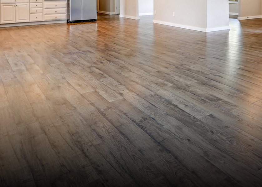 Clean, modern wooden flooring in a bright room.