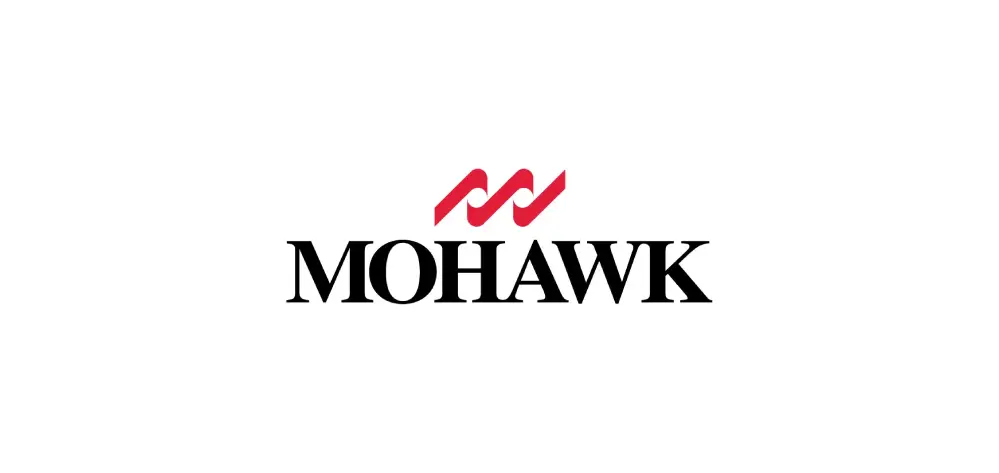 Mohawk logo with red design and black text.